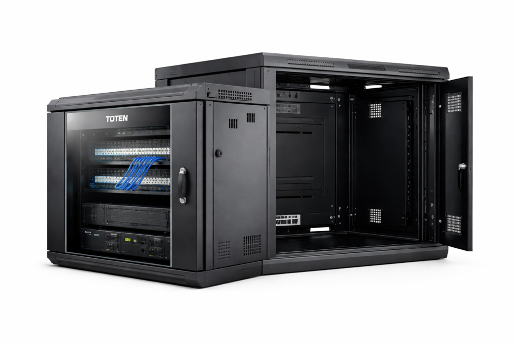 Toten ZHE 9U Dual Section Cabinet — Best IT Accessory in Kuwait for Network Organisation