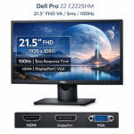 Dell Pro 22 E2225HM - 21.5" FHD VA / 5ms / 100Hz / HDMI 1.4/DisplayPort 1.2/VGA / 3YW - Monitor