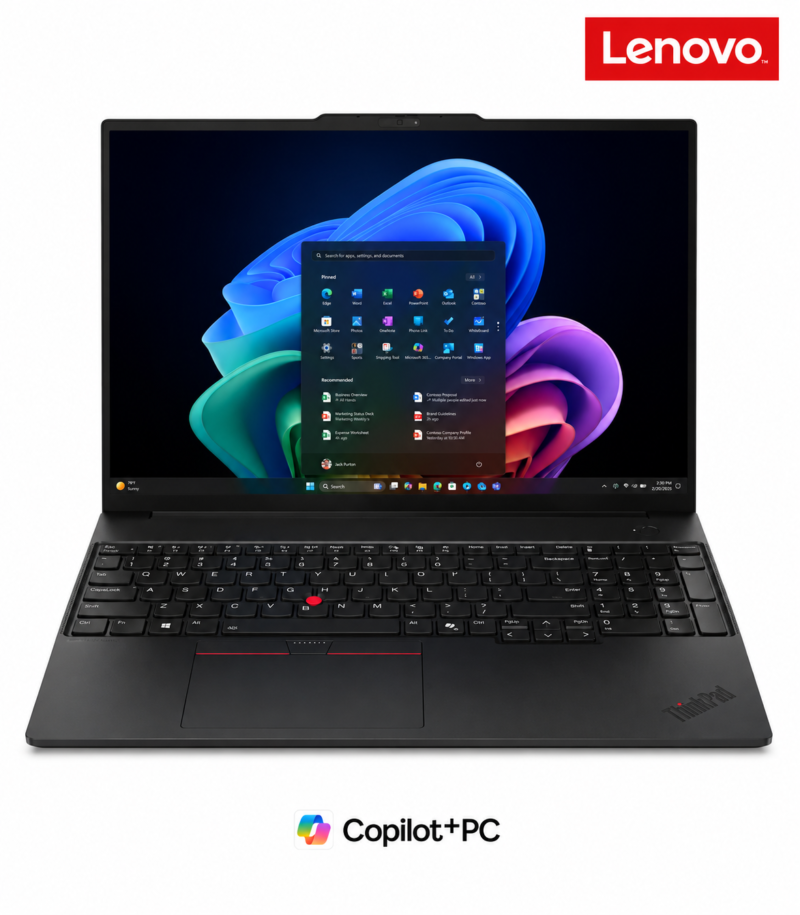 Lenovo ThinkPad E16 Gen 3 Copilot+ PC - 16.0" WUXGA / Ultra 7 258V / 32GB / 512GB (NVMe M.2 SSD) / DOS (Without OS) / 1YW / Black - Laptop