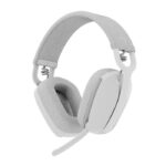Logitech Zone Vibe 100 Wireless Over-Ear Headphones - Noise-Cancelling Microphone / Bluetooth Headset / Off White