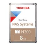 Toshiba N300 - 8TB NAS / 3.5" Internal Hard Drive / SATA 6Gb/s / 7200RPM / 512MB Cache buffer / Conventional Magnetic Recording (CMR)