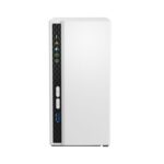 QNAP TS-233 2-Bay NAS Storage – ARM Cortex-A55 / 2GB / USB / LAN / Tower Mount - White